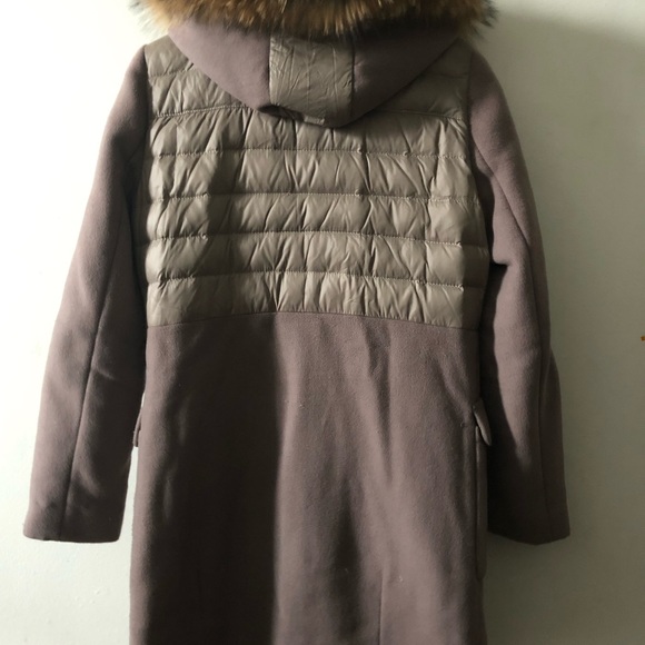 BCBGMAXAZRIA Mixed Media Coat - Picture 7 of 8